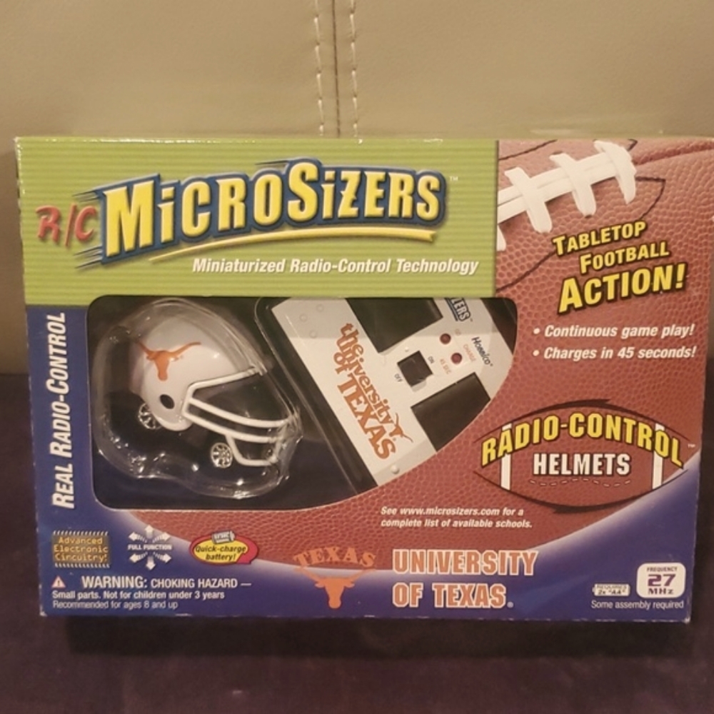 RC MicroSizers Radio Controlled Helmets-The University of Texas, NEW IN BOX